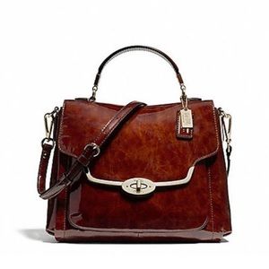 Crossbody Sadie Flap 26622 Top Handle Convertible Tortoise Patent Satchel